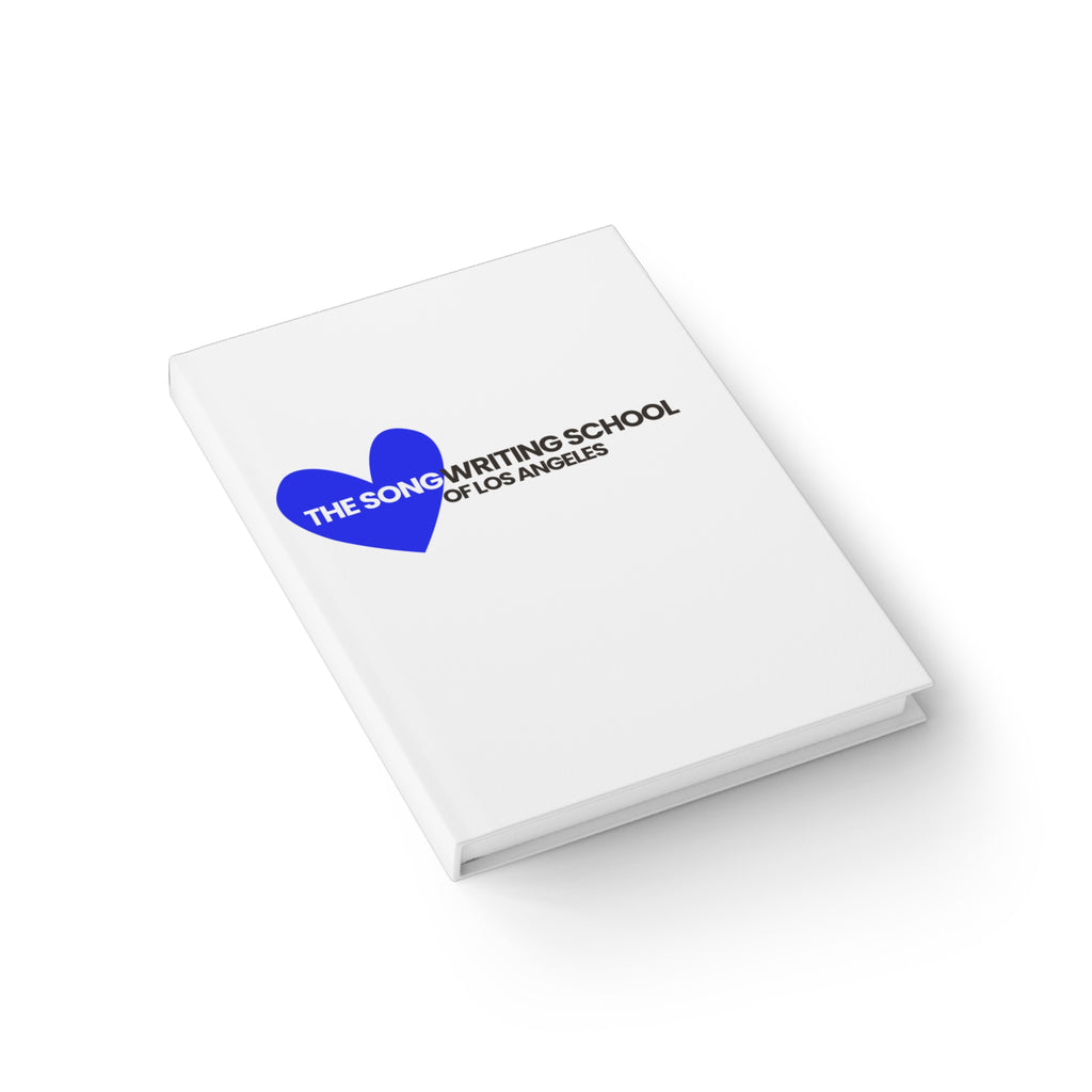 Songwriting School Journal - Ruled Lines with Heart Design