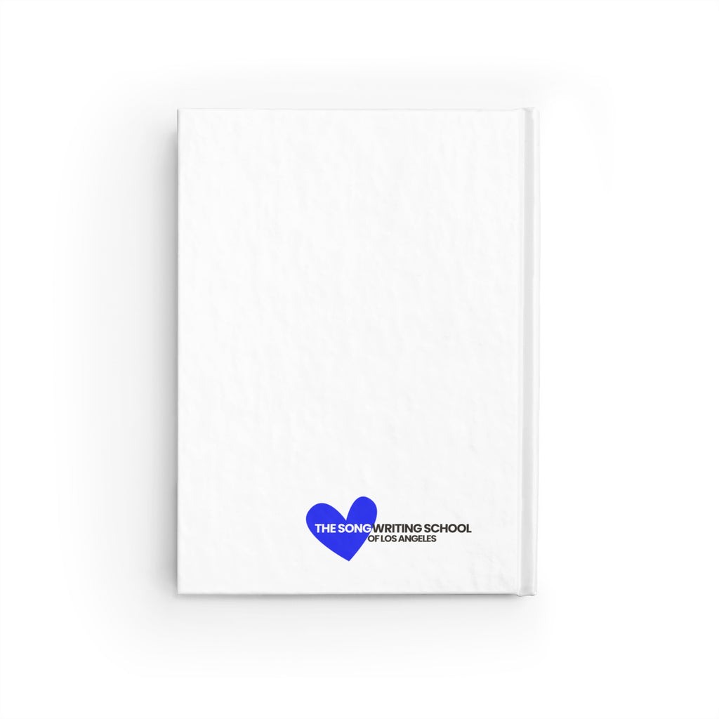 Songwriting School Journal - Ruled Lines with Heart Design