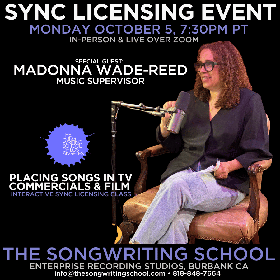 Placing Songs in TV, Commercials, & Film - FALL Section Starts Monday 10/5/26!