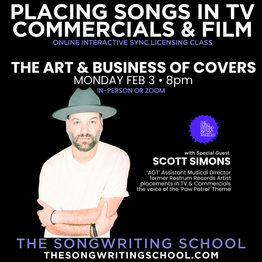 Placing Songs In TV, Commercials, & Film - WINTER 2025 JOIN 2/10/25 + Writing Camps