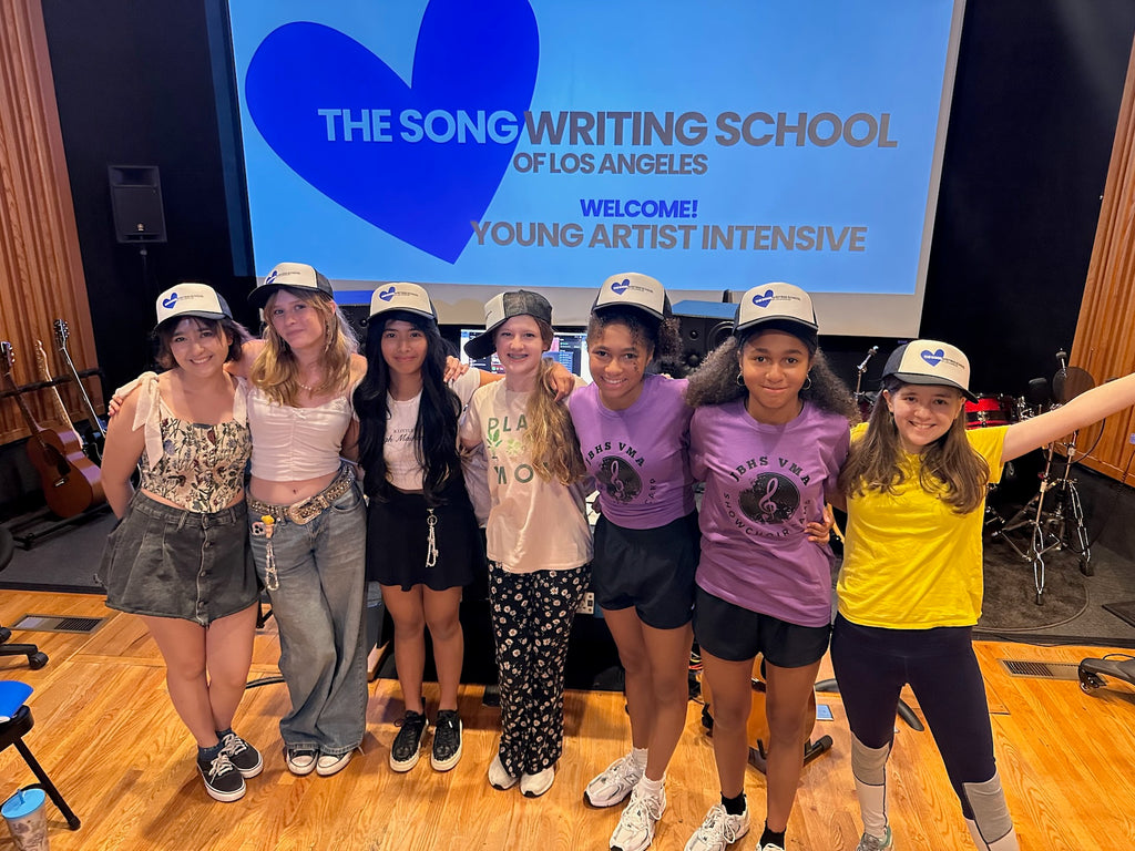 YOUNG ARTIST CLASSES SUMMER 2026: Monday 7/13 Thru Friday 7/17 Beginning Songwriting + Voice • Monday 7/20 - Friday 7/24 Collaboration: Writing & Recording