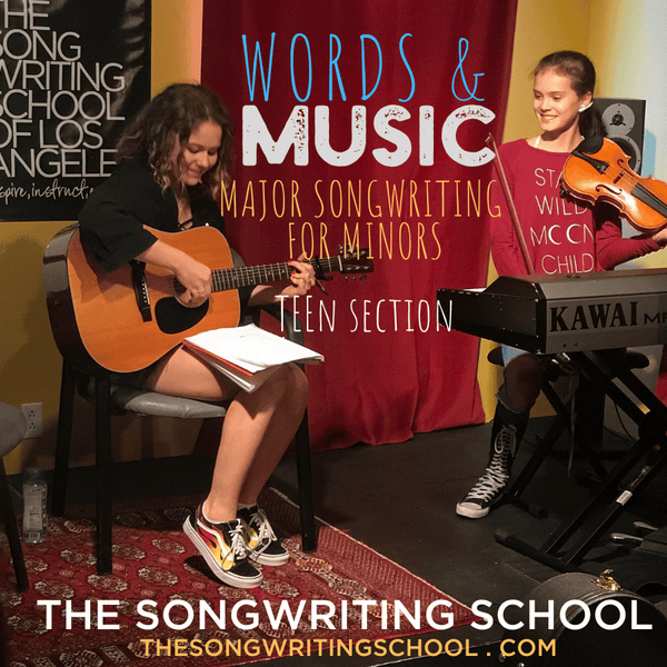 WORDS & MUSIC, TEEN Songwriters Class - FALL Zoom Weekly Starting 10/1! Please Inquire To Request A Session Sooner