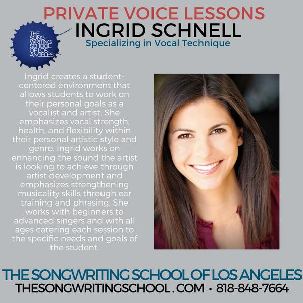 Private Vocal Lessons With Ingrid Schnell